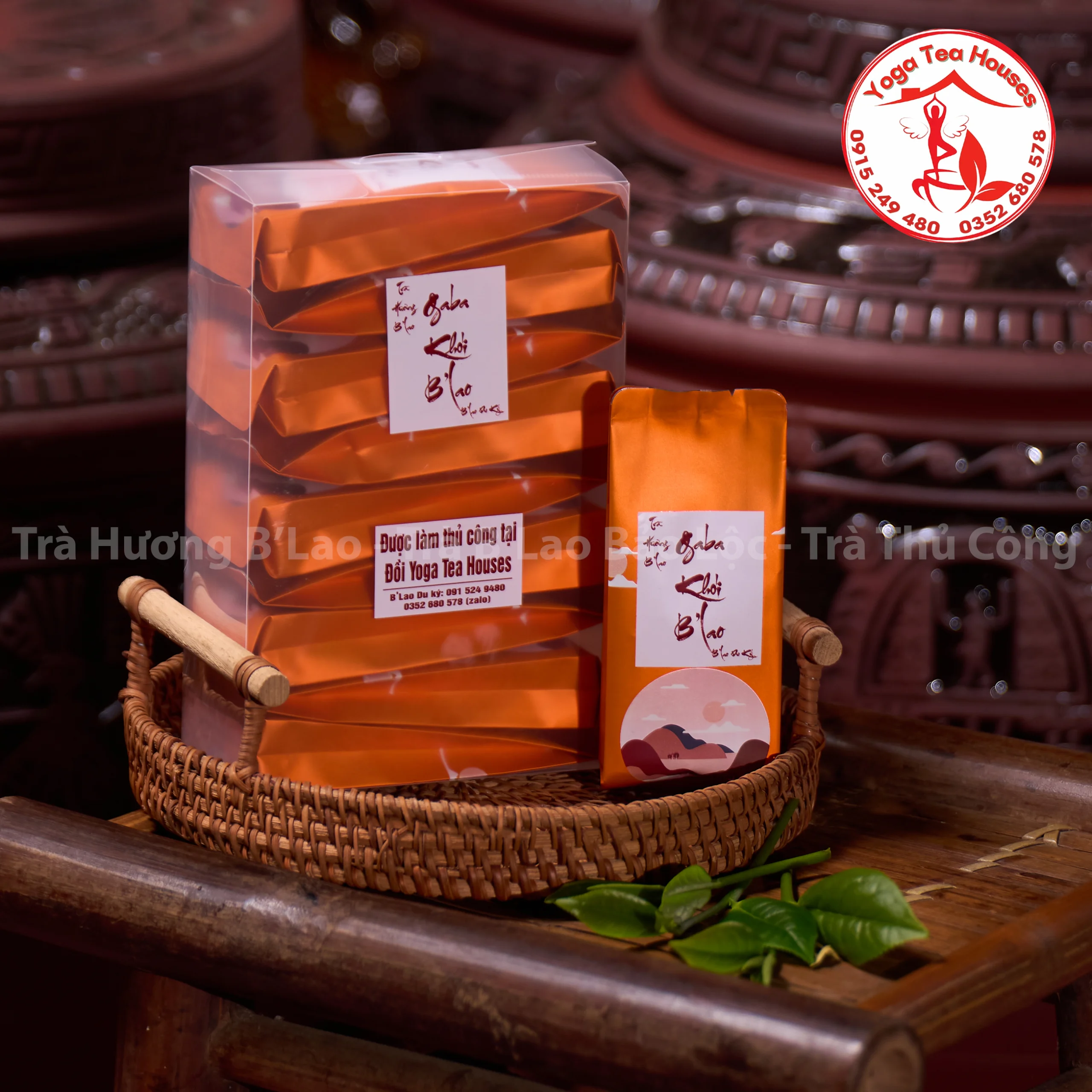 Gaba khói b'lao - Trà Hương B'lao - Trà B'Lao Bảo Lộc - Trà Thủ Công Bảo Lộc