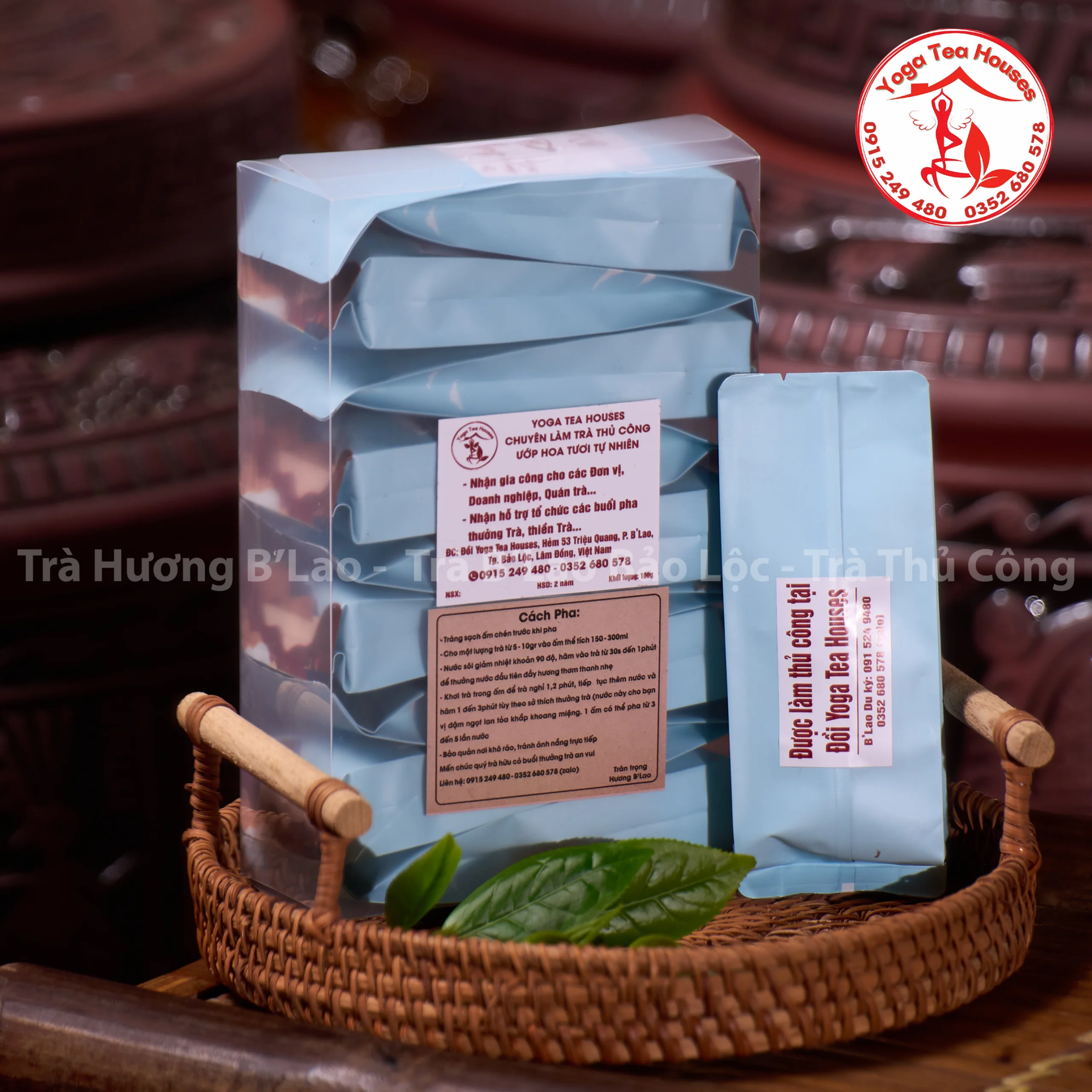 Trà Hồng Khói B'Lao - Trà Hương B'lao - Trà B'Lao Bảo Lộc - Trà Thủ Công Bảo Lộc